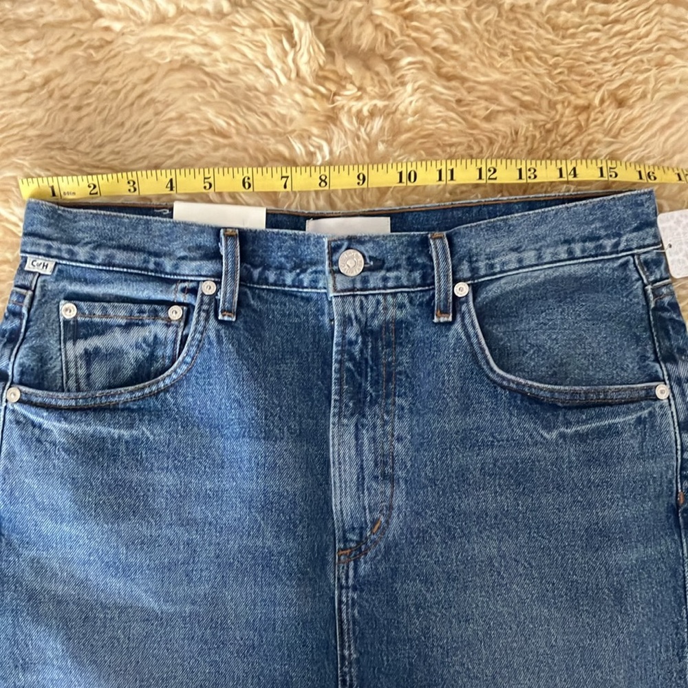 CITIZENS OF HUMANITY free people 
Daru Peri maxi denim Pencil Skirt 28 NW - Picture 7 of 13